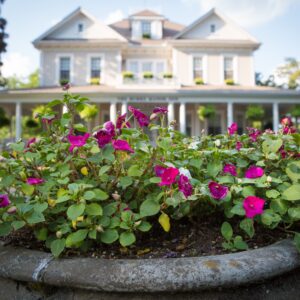 Burke Manor Inn Front Flowers